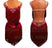 Weinrot / XXXS - Fransenkleid mit Strasssteinen - Trägertop mit offenem Rücken, Latein-Tanzkleid zu verkaufen, Salsa Bachata