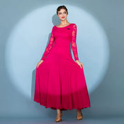 long sleeve ball gown prom dress