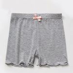 Girls Cartwheel Shorts for Under Dresses - Stretch Breathable Cotton Kids Toddler Dance Shorts Leggings for Athletic Bike Gym & Yoga - DancerInn Gray / 4XL/12T - 32931484532919 - 32931484532919