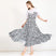 Flower / S - Ballroom Smooth Gowns - Floral ChiffonDance Costume with V Back for Waltz Practice