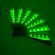 neon glowing led lighting fan