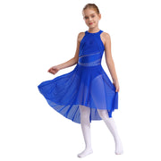 sparkling rhinestone ballet dance dress