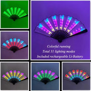 handheld led lighting fan