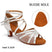 Silver-5.5cm Heel-Suede Sole / US 4.5/EU 34 - Shoes Dance Latino Woman PU Leather Suede Sole Dance Heels for Salsa Tango Rumba Bachata