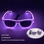 pink led glasses for costume party - 36637429530807 - 36637429530807