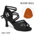 Black-7.5cm Heel-Suede Sole / US 4.5/EU 34 - Shoes Dance Latino Woman PU Leather Suede Sole Dance Heels for Salsa Tango Rumba Bachata