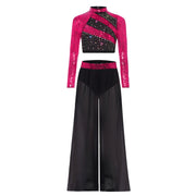 black dance pants girls performance wear