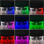 futuristic led light party glasses