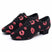 Semelle en daim rouge-Talon de 3 cm / États-Unis 5/UE 35 - Chaussures de Salsa pour Dames-Chaussures de Danse de Salon Flexibles à Talon Moyen dans le Style de Chaussures Latines pour l'entraînement