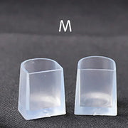 clear plastic boot heel caps