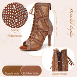 mesh high heel dance shoes salsa - 35767651369143 - 35767651369143