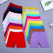 Girls Dance Underwear - 6pcs Solid Color Elastic Waist Toddler Kds Bike Shorts Leggings for 2-10 Years - DancerInn 