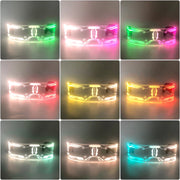 led visor glasses for cyberpunk costume