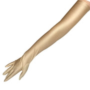 Long Black Opera Gloves - Vintage Ladies Elbow Length Dancing Gloves for Sun Protection & Driving - DancerInn Champagne Women Dance Accessories
