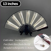stage dance led folding fan