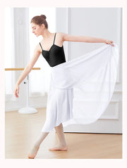 elegant long skirt ballet practice