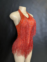 statement bodysuit fringe for dance stage - 38490053836983 - 38490053836983