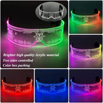 cyberpunk led visor glasses pink - 36637430022327 - 36637430022327