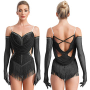 v-neck camisole dance leotard
