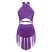 Purple / XS - Ballet Dress Girl - Sleeveless Rhinestones Ballet Leotards for Girls Gymnastics, Ice Skating,  Lyrical, Latin & Contemporary Dance