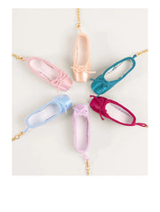 Pointe Shoe Keychain - Handmade Mini Satin Ballet Shoe Keyring Bag Pendant Ballet Accessories - DancerInn 