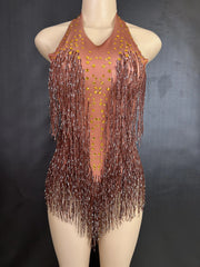 comfortable sheer mesh bodysuit top