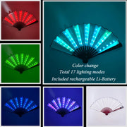 stage performance led folding fan