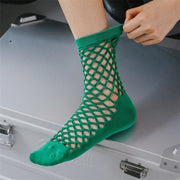 fishnet ankle socks