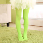 Ballet Dance Tights Girls Footed Soft Comfortable High Elasticity Fade-resistant Tights - DancerInn Green Tights / XL - 33348379934903 - 33348379934903