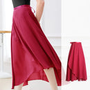 Lange balletrok - Elegante chiffon rok met verstelbare strik voor dames - Bourgondië / Een maat