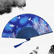 summer cloth chinese folding hand fans
