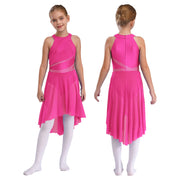 breathable girls dance costume