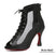 Schwarze Wildledersohle, 9 cm Absatz / US 4,5/EU 34 - Die besten Tanzschuhe für Damen: Strass-Wildledersohle, hohe Schuhe für Latino-Tänze wie Jazz, Bachata und mehr.