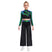 Grün / xs - 2-teiliges Tanzset für Mädchen – Langärmliges Pailletten-Tanz-Crop-Top & Weite Tanzhose