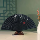 Chinesischer Faltfächer – Vintage-Faltfächer aus Bambus mit Quaste, Handfächer für Tanzaufführungen - Stil A