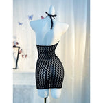 fishnet bathing suit cover up black dress - 36433675583671 - 36433675583671