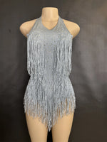 elegant rhinestone leotard dress - 38490054721719 - 38490054721719