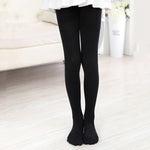 Ballet Dance Tights Girls Footed Soft Comfortable High Elasticity Fade-resistant Tights - DancerInn Black Tights / XL - 33348379738295 - 33348379738295