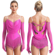 sparkly rhinestone dance bodysuit