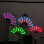 glowing neon party fan