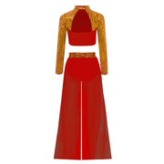 dance set girls jazz performance outfit