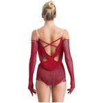 latin dance bodysuit with gloves - 36012098322615 - 36012098322615