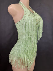 rhinestones bodysuit