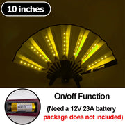 luminous fan for night festival