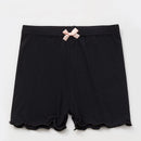 Radsport-Shorts für Mädchen, für unter Kleider – Stretch-, atmungsaktive Baumwolle, für Kinder und Kleinkinder, Tanz-Shorts, Leggings für Sport, Radfahren, Fitnessstudio und Yoga - Schwarz / XS/2T