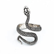 retro snake ring jewelry for women hip hop diamond rings layered look
