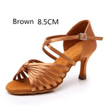 Latin Dancing Shoes for Women - Soft Suede Sole PU Upper Dance Heels for Ballroom Tango Salsa Bachata - 37291281121463 - 37291281121463