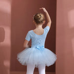 Long Sleeve Ballet Leotard with Skirt for Girls Toddler Kids Gymnastics Tutu Dress - 32863659819191 - 32863659819191