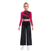 blue pants girl dance outfit