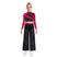 Rosa / xs - 2-teiliges Tanzset für Mädchen – Langärmliges Pailletten-Tanz-Crop-Top & Weite Tanzhose
